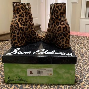 Sam Edelman Leopard Booties